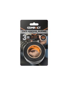 Cinta Autoadhesiva de Silicona 3M Negra Compactfix 2
