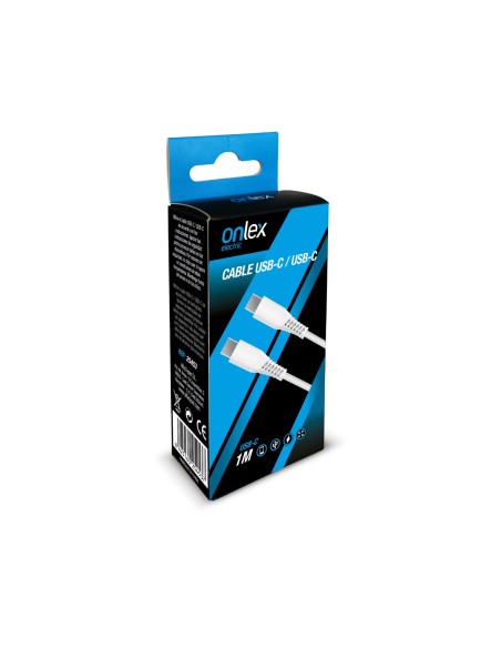 Câble chargeur Type-C Onlex 1m Blanc
