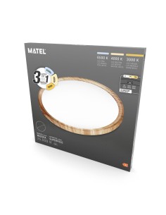 Round LED Surface Nordic Panel 300mm 24W 3CCT 2