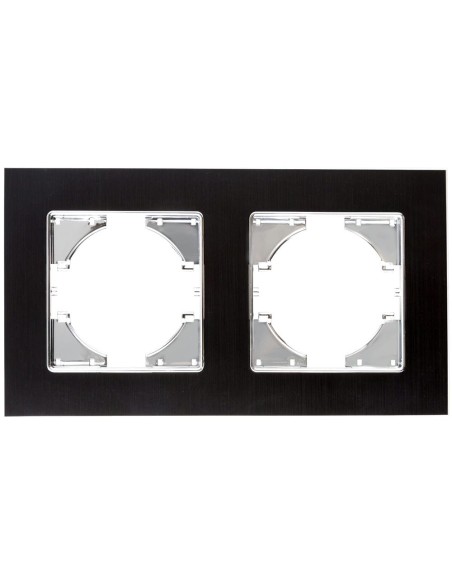 Black Onlex Aluminum Surface-Mount Frame 2 Horizontal Elements