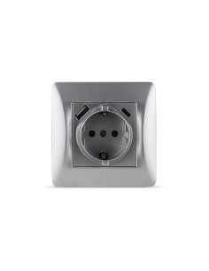 Recessable Titanium USB-A USB-C Socket 10A