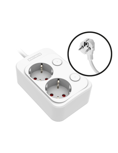 Base Onlex Polypropylène 2 Prises Câble 1,5m