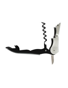 Supreme Waiter Corkscrew with Knife Matte Black