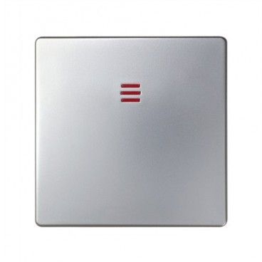 Tecla interruptor conmutador luminoso aluminio SIMON 82011-33