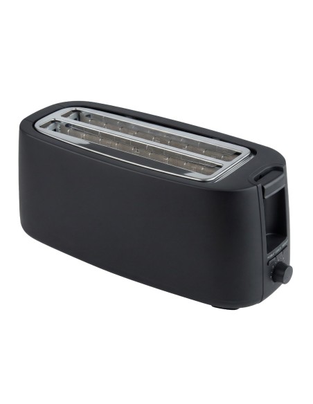 Plastic Toaster 4 Pieces 1400W Matte Black
