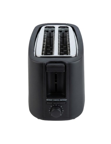 Plastic Toaster 4 Pieces 1400W Matte Black