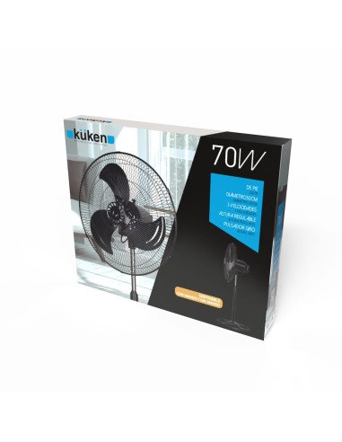 Küken 70W Pedestal Fan with Remote Control