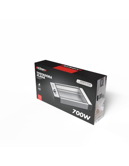 Flachgrill 700W Edelstahl Küken