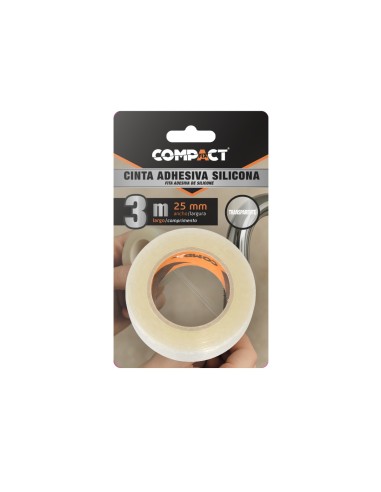 Transparente Silikonklebeband 3M Compactfix