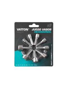 Hexagonaler Vatton-Glasbecher-Satz 9 Teile Magnetisch 2