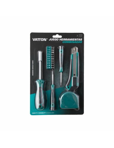Vatton 15-Piece Combined Tool Set Chrome Vanadium