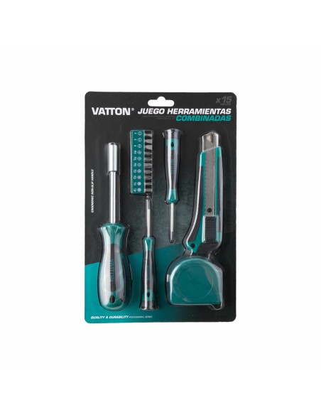 Vatton 15-Piece Combined Tool Set Chrome Vanadium