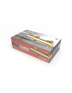 Monomando Ducha Capri Ouro Acabamento PVD com Flexo e Suporte 2