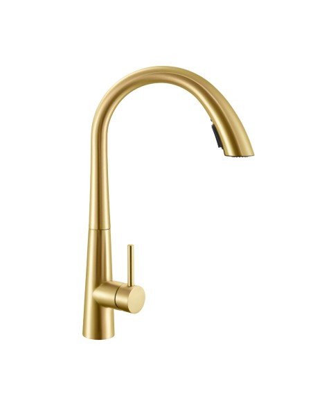 Monomando Évier Extensible Capri Or Finition PVD