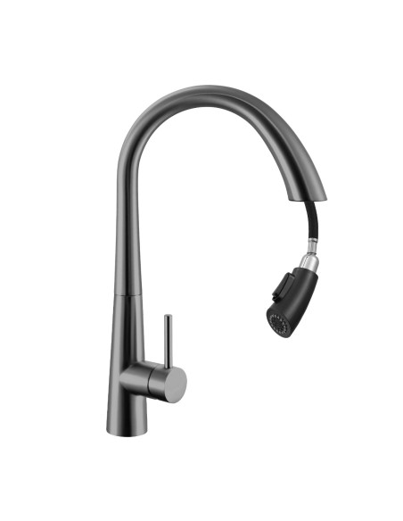 Monomando Évier Extensible CAPRI Titane PVD