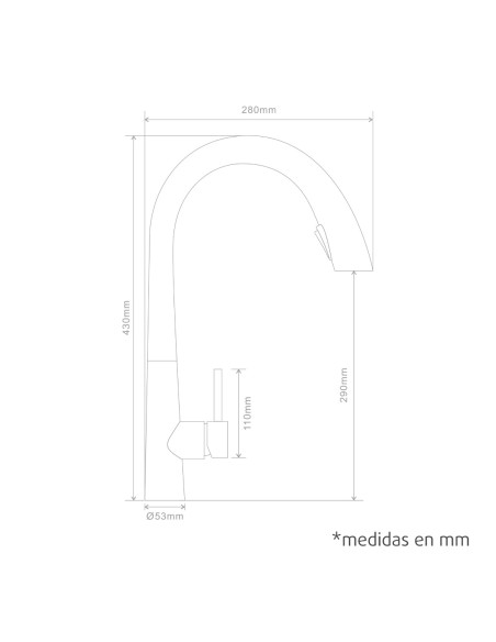 Monomando Évier Extensible CAPRI Titane PVD