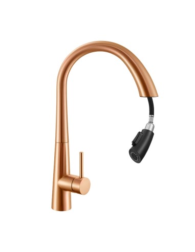 Monomando Évier Extensible CAPRI Bronze PVD