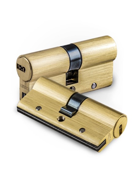Cilindro Sicurezza Handlock R15 35x35 Ottone Chiavi Uguale