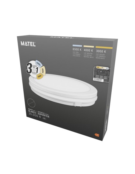 Round White LED Wall Pack 30W CCT IP65