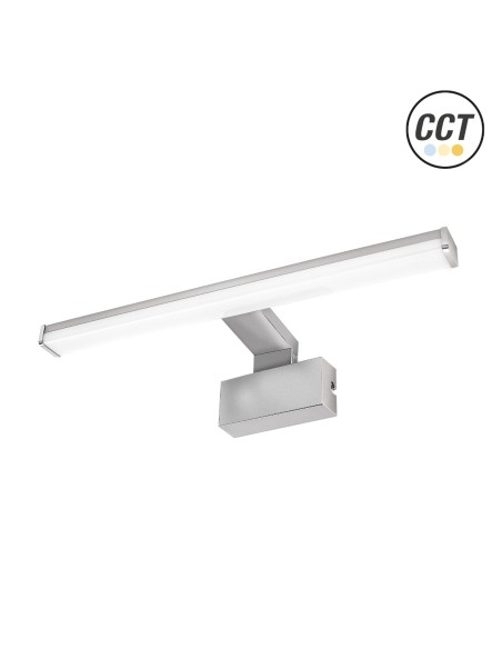LED Mirror Matte Chrome Fitting 40cm IP44 7W