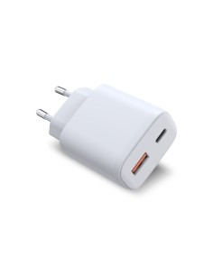 Chargeur rapide Type-C + USB 45W blanc