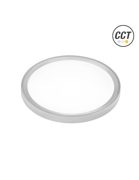Rundes LED-Panel Silberoberfläche 230mm 18W 3CCT