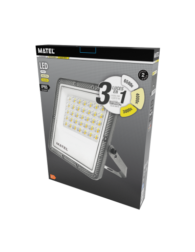 Projetor LED Plano Cinza 100W 3CCT