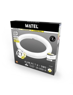 Fluorescente LED Circular T9 Matel 22cm 15W 3CCT 2