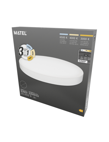 Round LED Ceiling Surface White 36W CCT