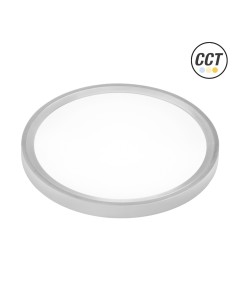 Rundes LED-Panel, silberne Oberfläche, 300 mm, 24 W