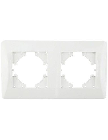 Weißer Horizontal-Einbaugerüst für 2 Elemente ONLEX