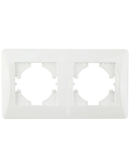 Weißer Horizontal-Einbaugerüst für 2 Elemente ONLEX