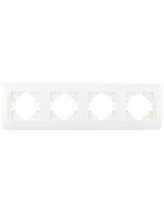 Cadre blanc horizontal pour encastrer 4 éléments ONLEX