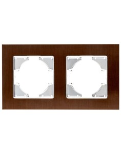 Onlex Brown Aluminum Recessed Frame 2 Horizontal Elements