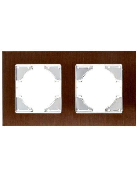 Baugrube Aluminium Rahmen Braun Onlex 2 Elemente Horizontal