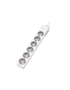 Onlex 6-socket wireless plug base polypropylene white