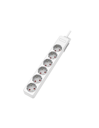Onlex 6-socket wireless plug base polypropylene white