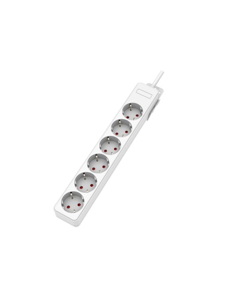 Onlex 6-socket wireless plug base polypropylene white