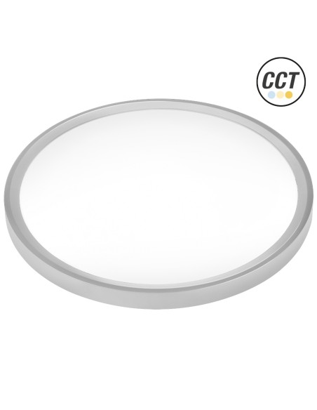 Rundes LED-Panel Silberoberfläche 400mm 32W 3CCT