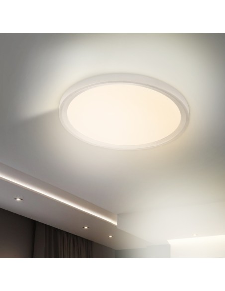 Rundes LED-Panel Silberoberfläche 400mm 32W 3CCT