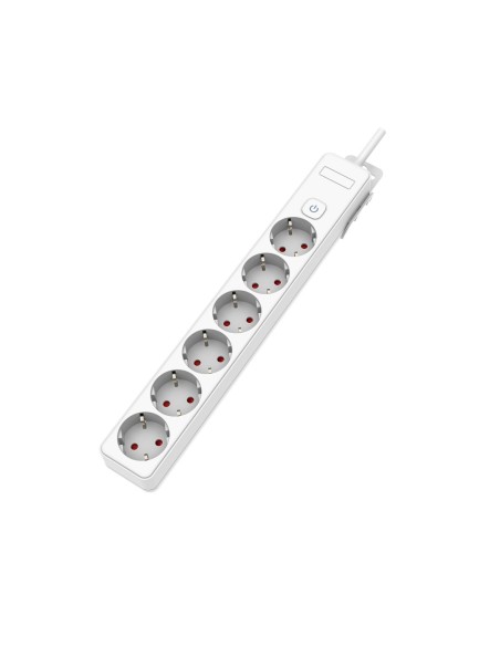 Onlex socket base polypropylene 6 outlets with switch