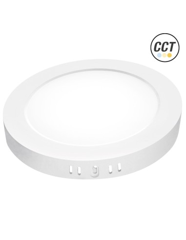 Downlight LED Aufputz rund Blanco 18W CCT