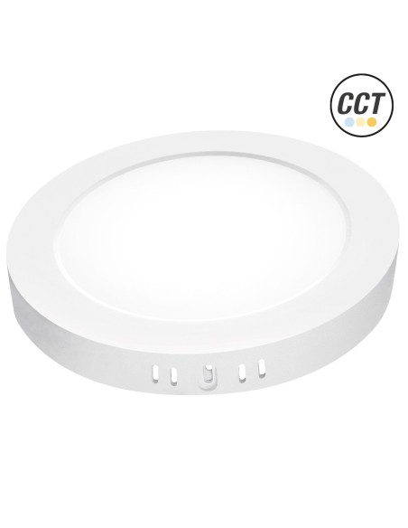 Round White Surface Downlight LED 18W CCT
