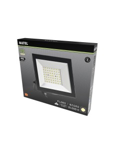 Flat Black LED Projector Matel 100W Neutral IP65 2