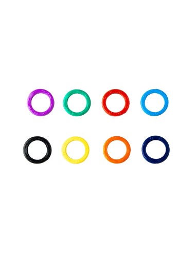 Round Key Rings Display Assorted 200 Units