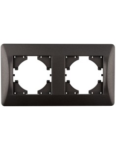 S-EMBEDDABLE GRAPHITE HORIZONTAL FRAME WITH 2 ONLEX ELEMENTS
