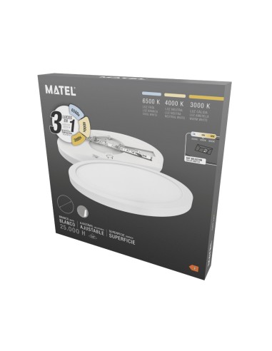 Adjustable White Round LED Panel 300mm 24W 3CCT