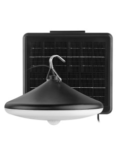 Matel Solar LED Projector 8W Black with PIR Sensor and Remote Control
