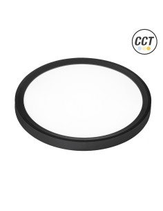 Round LED Panel Surface Black 300mm 24W 3CCT