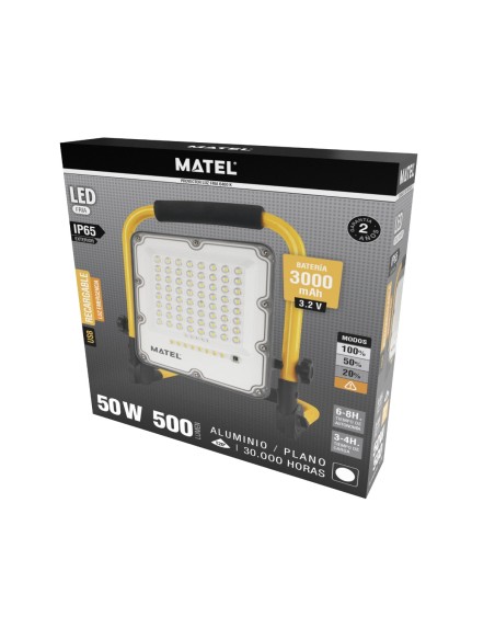 Foldable Rechargeable LED Projector IP65 50W Cool Light